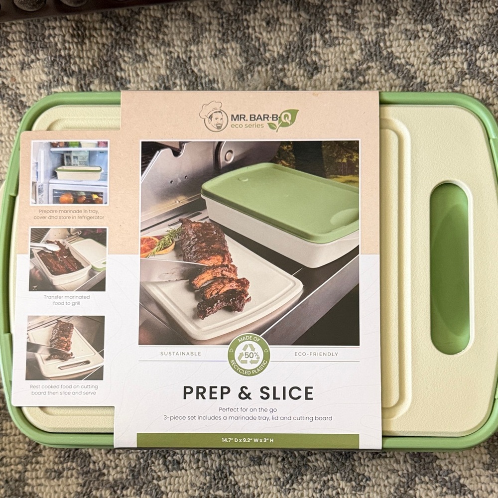 Green and Cream Prep & Slice Set